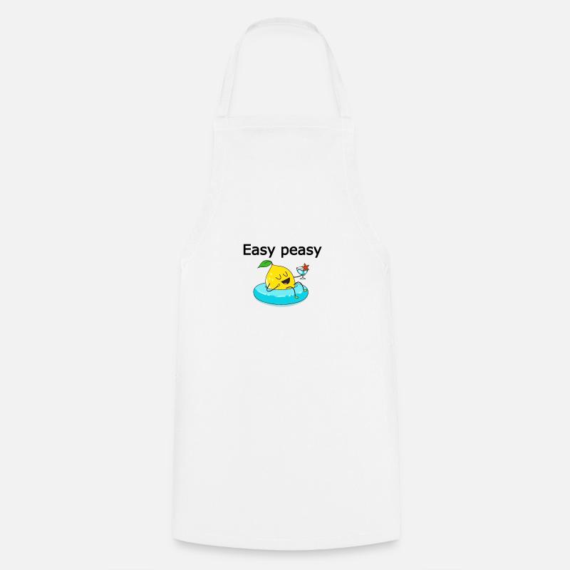 Easy Peasy Lemon Squeezy - Kochschürze - Weiß