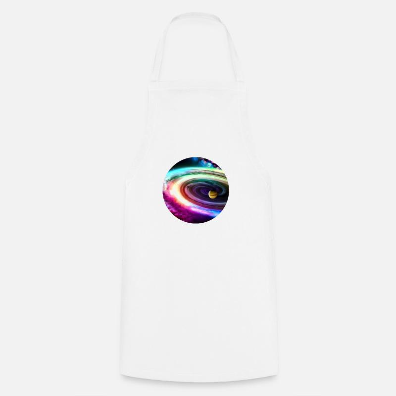 Galaxy Digital Art - Cooking Apron - white