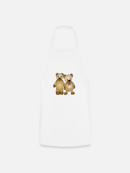 Teddybären - Kochschürze - Weiß
