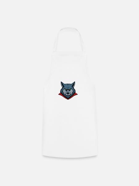 Acko der schlaue Wolf - Kochschürze - Weiß