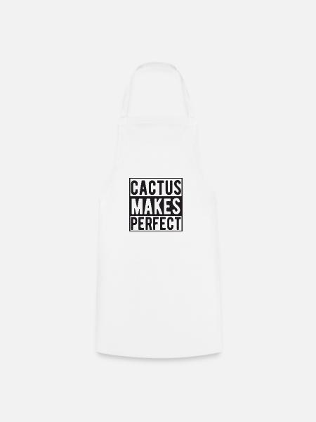 Cactus makes Perfect - Kochschürze - Weiß