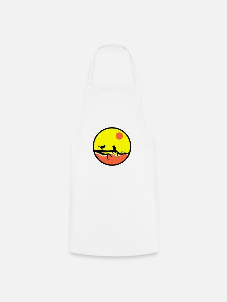 Oiseaux - Tablier de cuisine - blanc