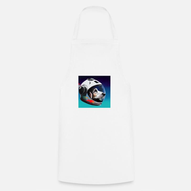 Chien astronaute - Tablier de cuisine - blanc