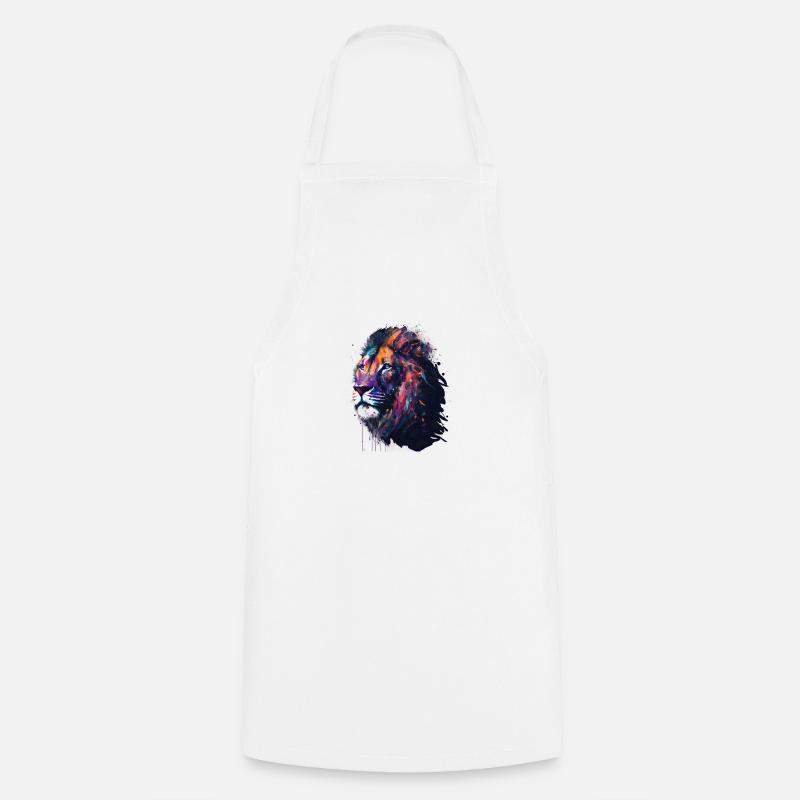 Roi arc-en-ciel - Tablier de cuisine - blanc