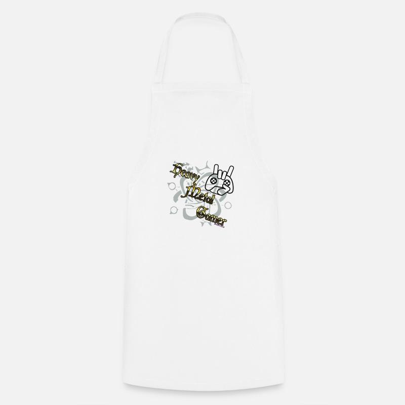 HeavyMetalGamer - Cooking Apron - white