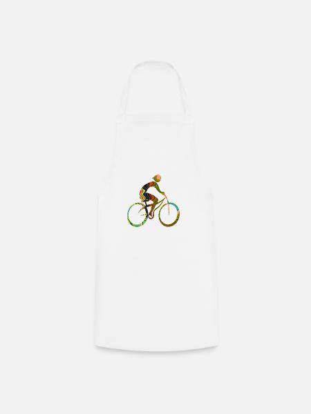 Radfahrer - Kochschürze - Weiß