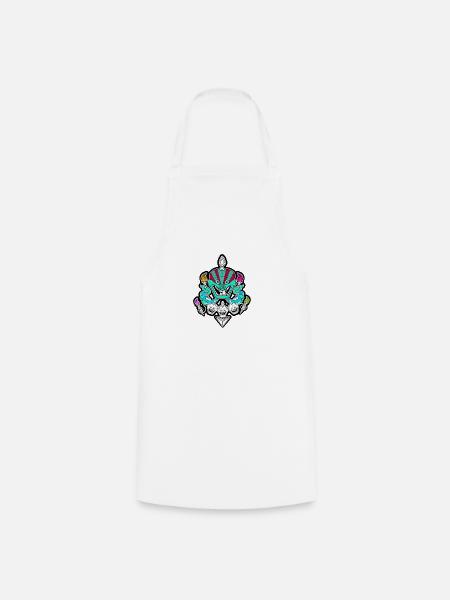 Skull dance - Cooking Apron - white