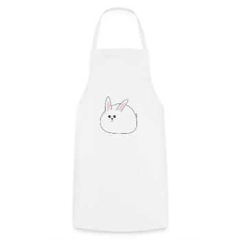 Dicker, süßer Weiße Hase, Ostern - Kochschürze - Weiß - Vorne - AI Model Male 185 dark (185cm)