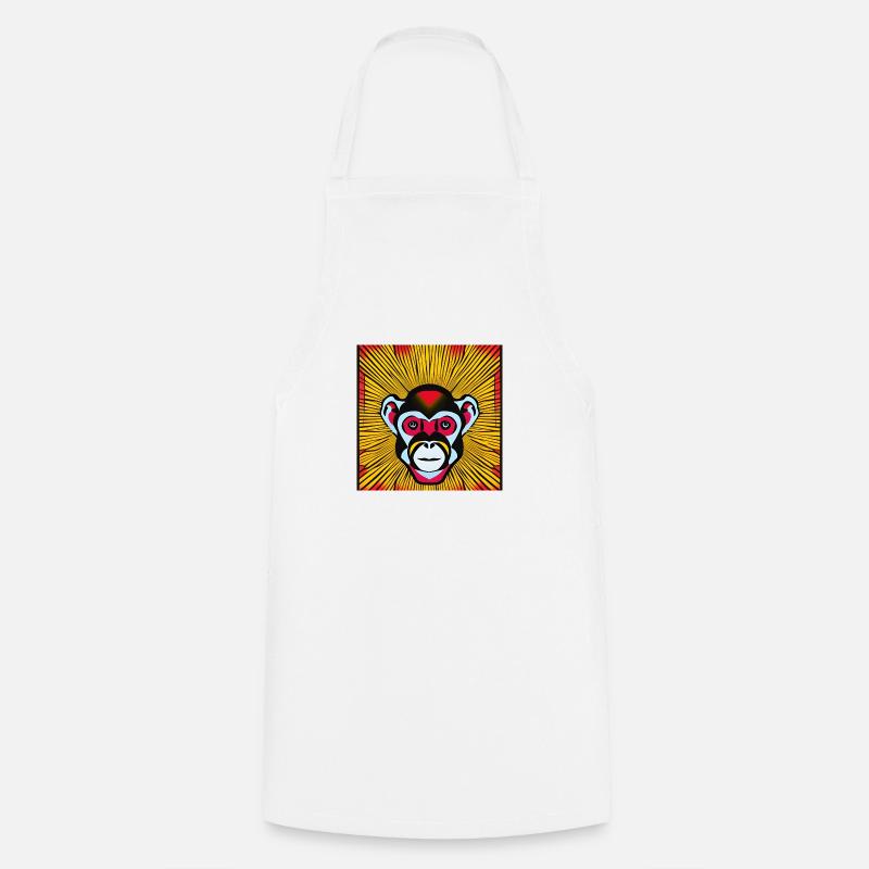 Obéis au singe - Tablier de cuisine - blanc