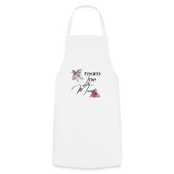 team de la Mariée evjf t-shirt assorti floral - Tablier de cuisine - blanc - Devant - AI Model Male 185 dark (185cm)