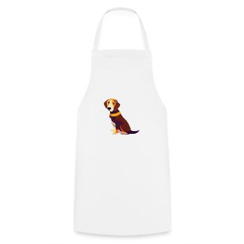 Dog owner Dogs Dog owners German Shepherd dog - Cooking Apron - white - Front - AI Model Male 185 dark (185cm)