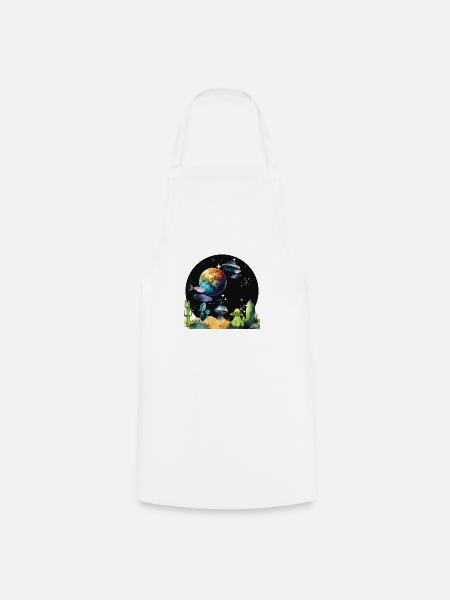 Space - Kochschürze - Weiß
