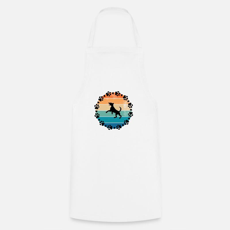 Chiens Soleil - Tablier de cuisine - blanc