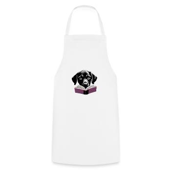 Dog Books Labrador Dog Book Read Dog Owner - Cooking Apron - white - Front - AI Model Male 185 dark (185cm)