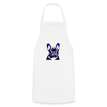 Chien Bouledogue Français Chiens Propriétaire de Chien - Tablier de cuisine - blanc - Devant - AI Model Male 185 dark (185cm)
