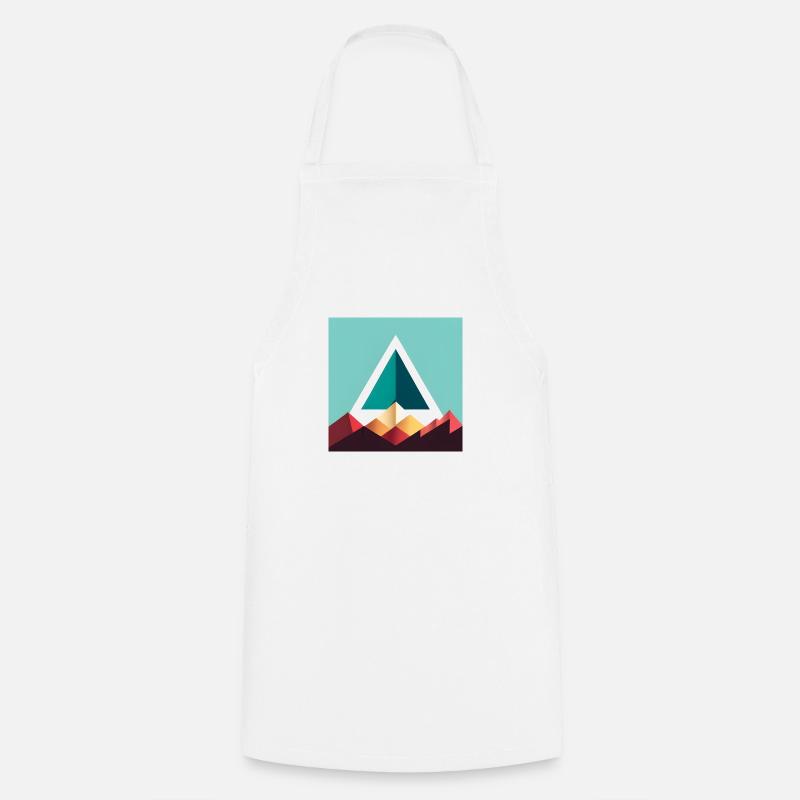triangle abstrait - Tablier de cuisine - blanc