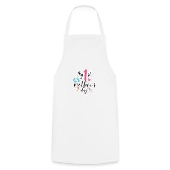 T-shirt de la fête des mères de maman - Tablier de cuisine - blanc - Devant - AI Model Male 185 dark (185cm)