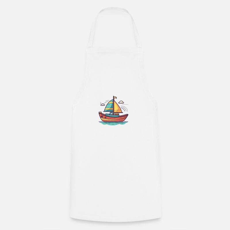 Bateau - Tablier de cuisine - blanc