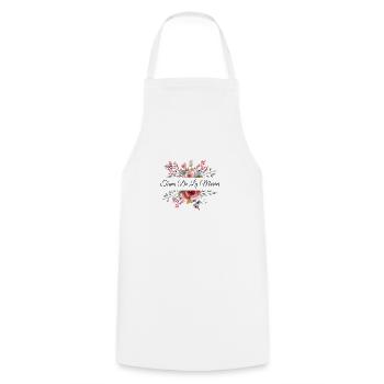 Team de la mariée floral - Tablier de cuisine - blanc - Devant - AI Model Male 185 dark (185cm)