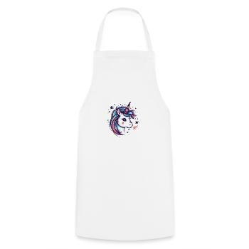 Licorne - Tablier de cuisine - blanc - Devant - AI Model Male 185 dark (185cm)