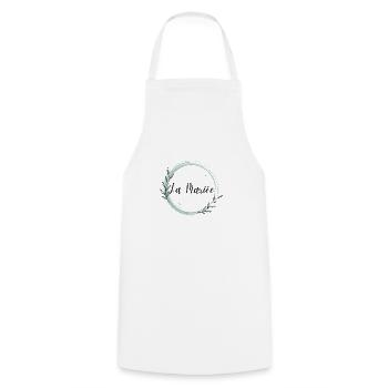 La mariée floral - Tablier de cuisine - blanc - Devant - AI Model Male 185 dark (185cm)