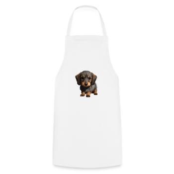 Propriétaires de chiens Chiens teckel Chien Dachshund chiot - Tablier de cuisine - blanc - Devant - AI Model Male 185 dark (185cm)