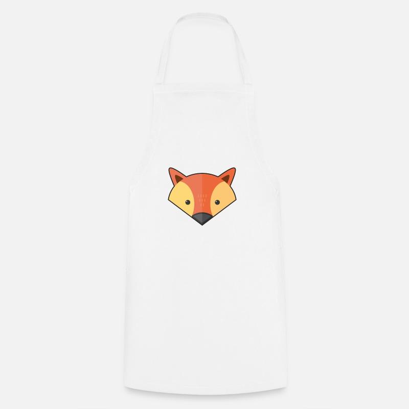Renard simple mignon - Tablier de cuisine - blanc