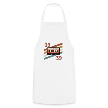 1939 retro vintage anniversary - Cooking Apron - white - Front - AI Model Male 185 dark (185cm)