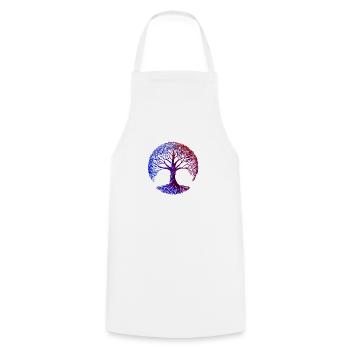 Tree of Life, Tree of Life, Meditation, Yoga - Cooking Apron - white - Front - AI Model Male 185 dark (185cm)