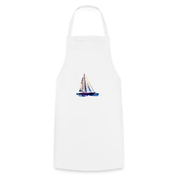 voilier voilier voilier voilier voilier voilier - Tablier de cuisine - blanc - Devant - AI Model Male 185 dark (185cm)