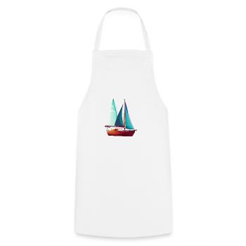 Voilier Voilier Voile Voile Voile Voile Marin - Tablier de cuisine - blanc - Devant - AI Model Male 185 dark (185cm)
