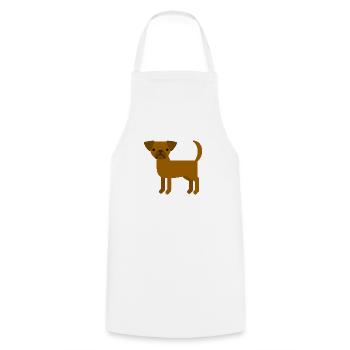 Petit Brabancon - Cooking Apron - white - Front - AI Model Male 185 dark (185cm)
