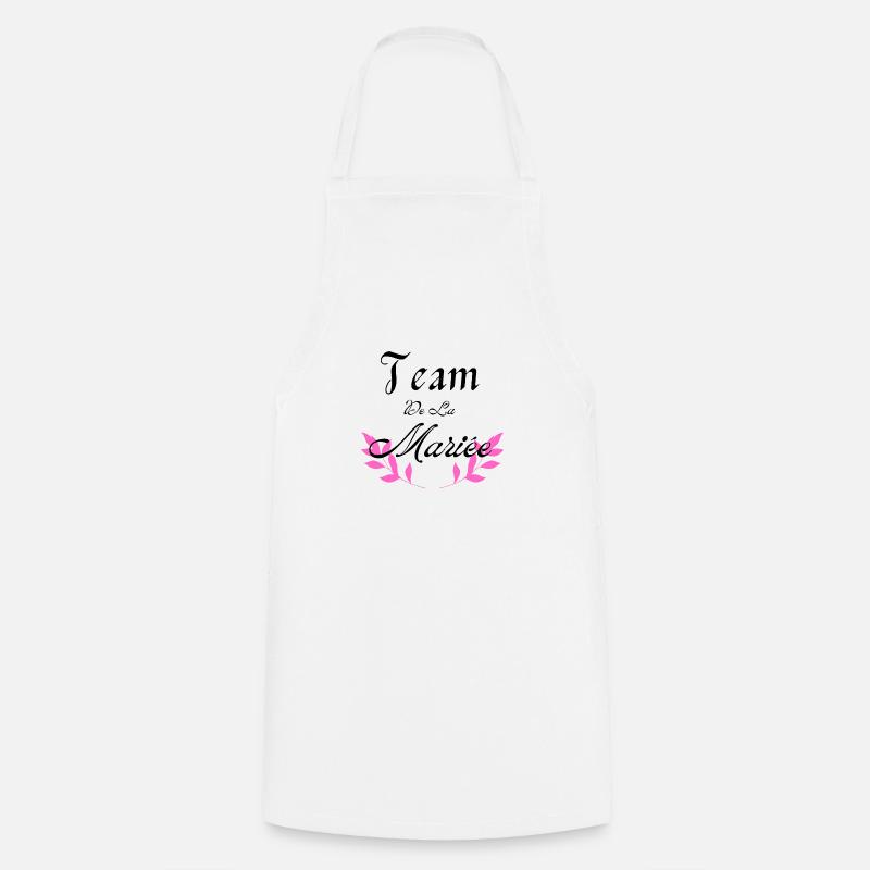 team de la Mariée - Tablier de cuisine - blanc