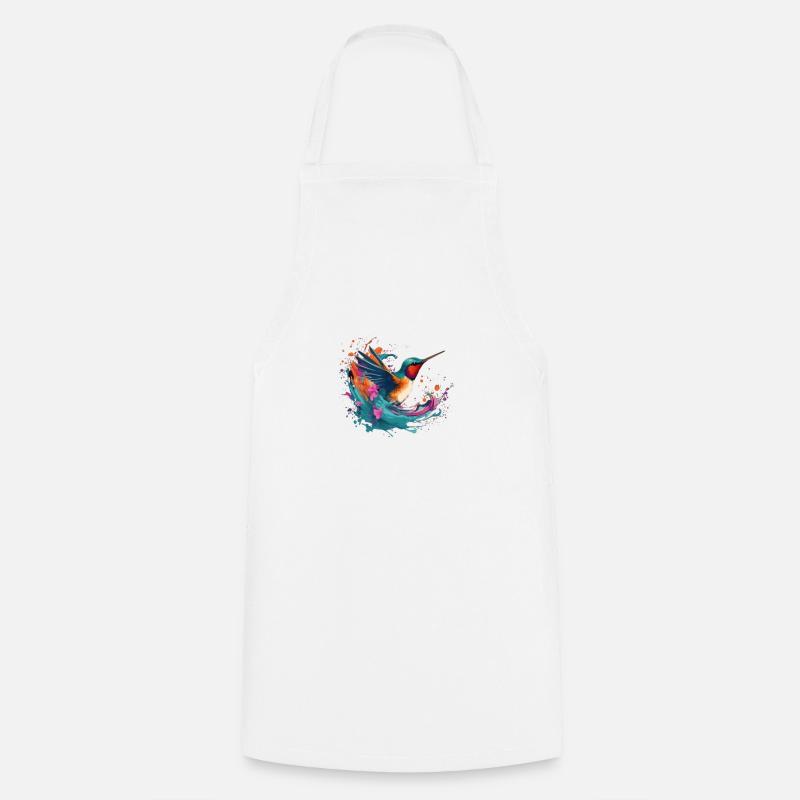 Geai Moqueur Mutlicolore - Tablier de cuisine - blanc