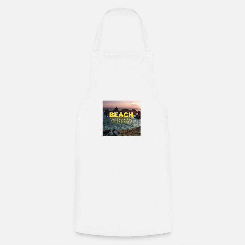 Plage - Tablier de cuisine - blanc