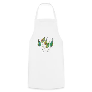 List - Cooking Apron - white - Front - AI Model Male 185 dark (185cm)