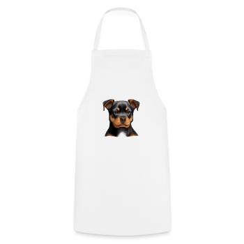 Rottweiler Chien Chiot Rottweiler Puppy Chiens - Tablier de cuisine - blanc - Devant - AI Model Male 185 dark (185cm)