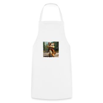 cool chipmunk - Cooking Apron - white - Front - AI Model Male 185 dark (185cm)