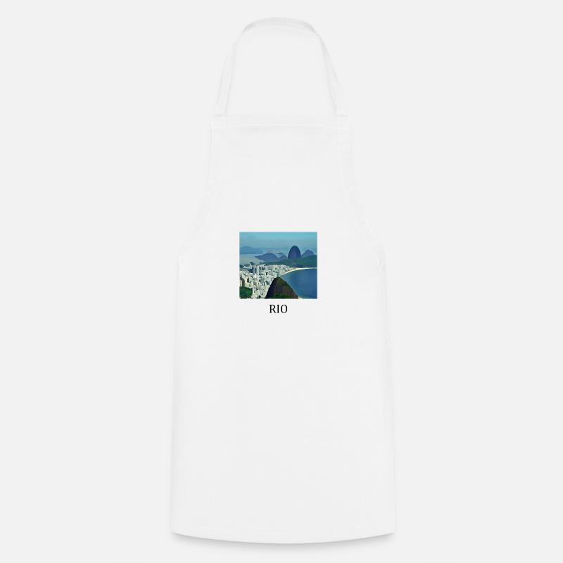 Rio de Janeiro - Tablier de cuisine - blanc
