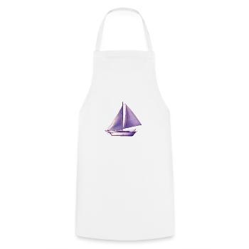 Sailor Sailing Ship Sailing Sailing Sailing Sail: - Tablier de cuisine - blanc - Devant - AI Model Male 185 dark (185cm)