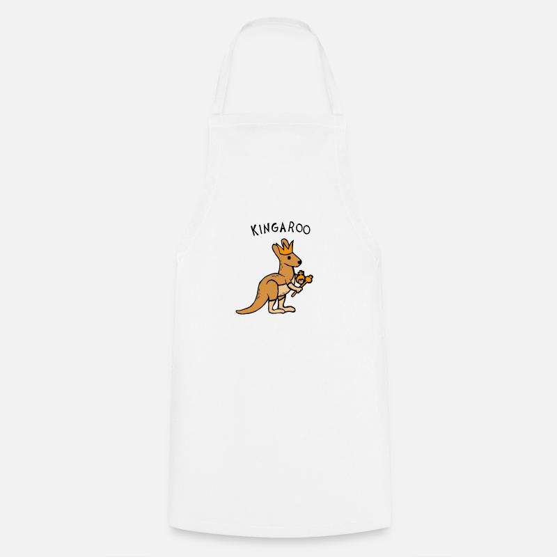 Kingaroo Kangaroo - Cooking Apron - white