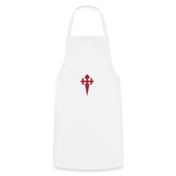 Santiago de Compostela - Cooking Apron - white - Front - AI Model Male 185 dark (185cm)