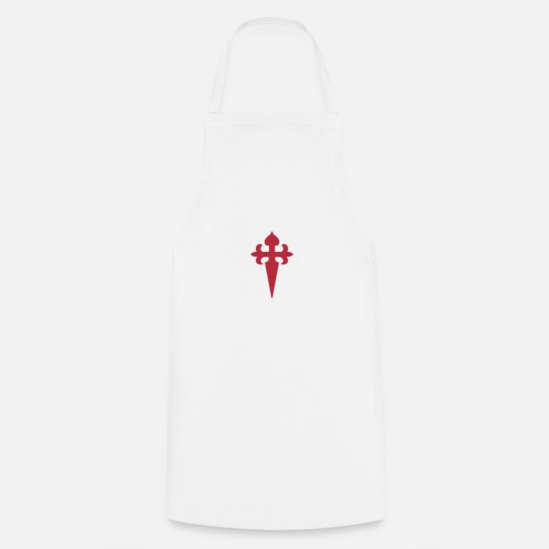 Saint-Jacques-de-Compostelle - Tablier de cuisine - blanc