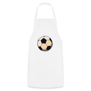Ballsport - Kochschürze - Weiß - Vorne - AI Model Male 185 dark (185cm)
