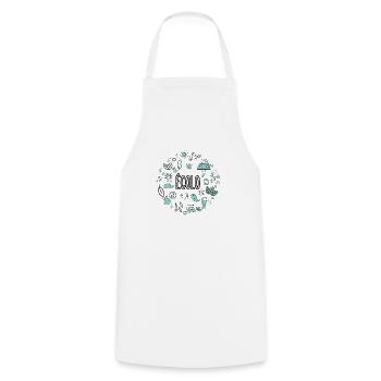 écolo - Tablier de cuisine - blanc - Devant - AI Model Male 185 dark (185cm)