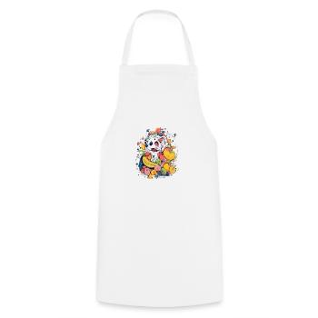 Monstro fruits n°3 - Cooking Apron - white - Front - AI Model Male 185 dark (185cm)