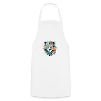 Kizo the Lion King - Cooking Apron - white - Front - AI Model Male 185 dark (185cm)