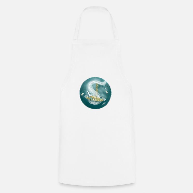 Handpan as wok - Cooking Apron - white