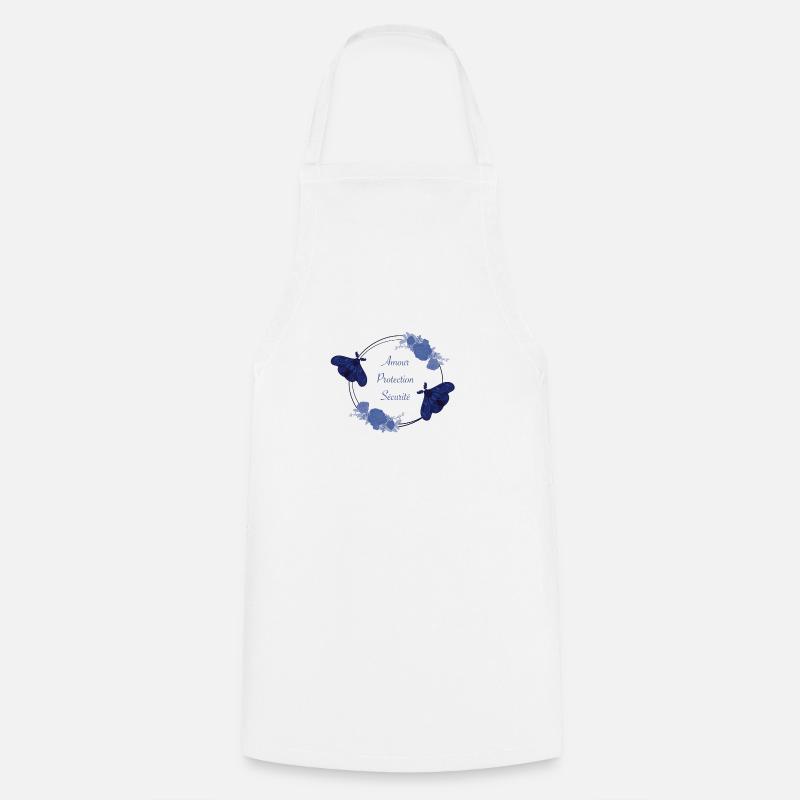 moth - Cooking Apron - white
