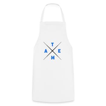team - Cooking Apron - white - Front - AI Model Male 185 dark (185cm)